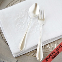  Spot Japanese matte silver simple afternoon tea coffee spoon Cake fork Princess fork set 18-10