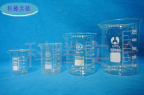 High temperature resistant thickened glass beaker 50ml100ml250ml500ml1000ml graduated from stock
