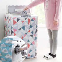 Fully automatic drum washing machine universal fabric waterproof dust cover upper open wave wheel transparent printing dirt-resistant non-disassembly sleeve