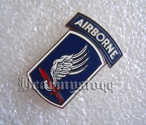 American 173th Airborne Brigade Paratroopers Service Identification Chapter Suit Medal Badge Airborne Medal