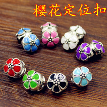 DIY Ornament Accessories Panfamily Style Bracelet Apply Cherry Blossom Positioning Buckle Safety Septer Clip