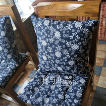 Cotton linen thickened cushion dining chair cushion computer cushion hotel Wuzhen orchid Teahouse restaurant farmhouse chair cushion