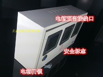Indoor three-digit meter box 3-digit locked glass perspective window 420*250*150 rental box distribution box