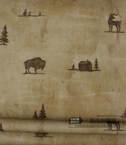 American original imported paper wallpaper American elk American country AB version with bedroom full of wallpaper