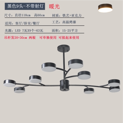 Nordic chandelier modern light luxury simple living room lamp restaurant bedroom creative personality 2021 New Net red light I