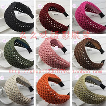 The new studio Korean version of the hair accessories trinkets autumn and winter wool flannelette headband wide-brimmed headband hairpin batch