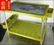 Jingxin kitchen space aluminum assembly floor microwave oven shelf Seasoning bottle storage rack Pot rack Finishing storage rack