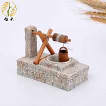 Windhoe well National Style Creative Chinese nostalgic farm tools model crafts home desktop decorations ornaments