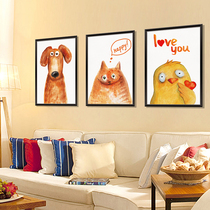 Creative warm 3D three-dimensional animal wall stickers Net red bedroom living room decoration bedside background wallpaper self-adhesive