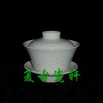 Jingdezhen Cultural Revolution Factory porcelain inventory Bai Linglong Sancai bowl horseshoe Cup Cup Cup Cup Cup