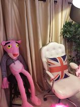 Anchor background layout Korean anchor modern simple style curtain Korean simple solid color curtain customization