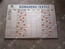 Double-row multi-person aluminum alloy going to the brand room card personnel on the job the companys work card post card