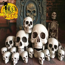 Halloween horror tricky bat secret room haunted house hanging corpse skull prop broken ghost head decorative skeleton