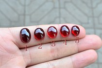 Large carat natural garnet bare stone egg face ring face beautiful color clarity good cost-effective send certificate