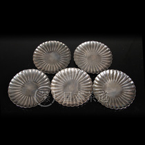 Japanese cup holder Japan Shouxiu Pavilion sterling silver large thick fine petal pattern Japanese silver cup holder