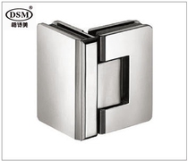 Boshimei pure copper bathroom clip Light Chrome frameless door glass clip hinge 90 degree DC-3063