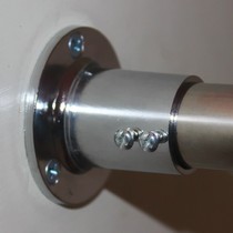 Clothes Rod stainless steel pipe flange seat 25mm thick base wardrobe hanging rod heavy accessories to the wall side fixing frame