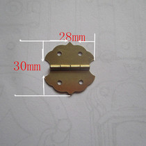 Mini small hinge packing box with hinge gift box hinged wood box flat hinge five gold accessories butterfly hinge