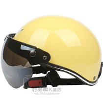Taiwan EVO Yellow Electric Motorcycle Helmet Hale Helmet Safety Helmet Male And Female Sunscreen UV Four Summer Months