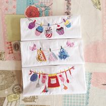 Mengtian Liangpin] Kitchen table cotton embroidered tea towel placemat cover background