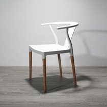 Solid wood chair Windsor chair Ming chair Y chair simple small apartment Cafe dining table and chair designer chair plastic