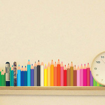 Skirting line wall stickers waist stickers wall stickers decoration creative pencil kindergarten classroom layout class Primary School