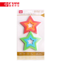 Funi ct-6716 hollow five-star magnetic sheet creative five-pointed star type super magnetic particle Office teaching magnetic buckle childrens teaching magnet refrigerator patch magnet iron glass whiteboard stone permanent magnet ruler