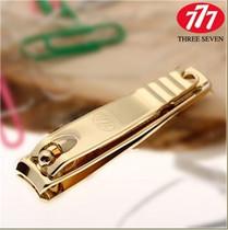  Korea 777 single scissors N-607G Gold-plated medium nail scissors Nail clippers Nail clippers