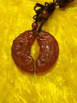 Frosted red agate dragon and phoenix pairs send lovers send lovers men and women not only sell in pairs 