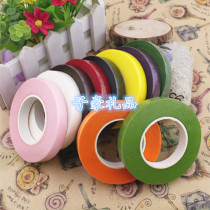 Hand kneading paper Diy flower ring green paper Wrinkle Paper Flower rod Packaging Decorative Paper Width 1 2CM thick 1 6CM