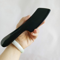 Handmade natural large old horn thick and round scraping knife massage plate multi-functional whole body universal
