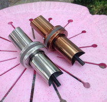 38 round tube handle foot base support foot glass door black titanium rose gold handle fitting fastener connecting rod