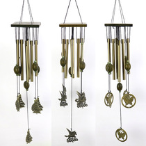 Solid wood ancient bronze wind bell metal multiple anti-rust wind Suzuki supersize Caimunjom temples Home Creative hangings