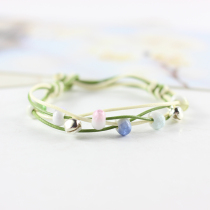 Tears of the city Mori literary Korean version of hipster ceramic creative ice crack beads Bell simple fashion bracelet female