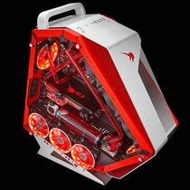 Play Jia COOLMAN unicorn water cooled case desktop computer transparent all aluminum alloy game net cafe big master