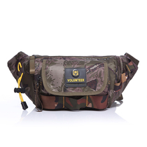  Camouflage waist bag outdoor mountaineering tourism military fan tactical multi-function leisure bag men and women shoulder messenger bag mobile phone bag