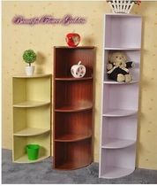 2016 Corner Cabinet White Modern Living Room Blue Sky Blue Bookcase Triangle Transparent Purple Wall Corner Cabinet