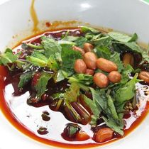 (Small tree) Guizhou specialty Zunyi famous snack bean flower noodles dipped in water spicy meat diced chili sauce 80 grams