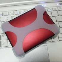 Mobile hard disk special silicone sleeve Vest sleeve Protective sleeve X-type shockproof sleeve