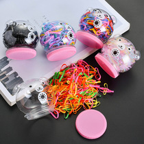 New childrens disposable rubber band thickened thickened black girl head rope baby does not hurt hair head accessories