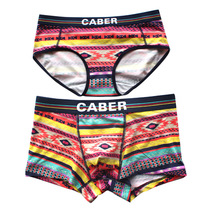 Cabelli couple underwear Modal cotton printed underwear mens boxer womens triangle waist 3860