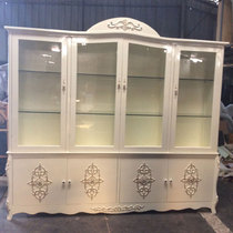 Jane Europe arc top four door four door cosmetics display cabinet beauty salon solid wood window cabinet modern simple display cabinet