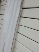 School uniform custom spring and autumn white red-clad bars childrens trousers blue edge boys and girls sports pants