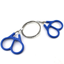  Outdoor survival tools Stainless steel survival wire saw steel cable saw wire saw wire saw 4-strand winding improvement