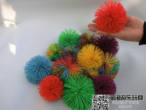 Colored rubber ball Carromi rubber silk ball imported colorful hair ball kindergarten outdoor sports toys