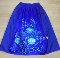 Cloud decoration totem original design womens long skirt ethnic style hand-embroidered old embroidered womens large skirt half-length womens long skirt