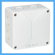 110 * 110 * 67mm waterproof terminal junction box polycarbonate plastic with knockdown hole industrial sealing case