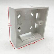 Surface mounted 86 bottom universal switch socket 86 cable slot PVC86 household switch box wiring bottom box