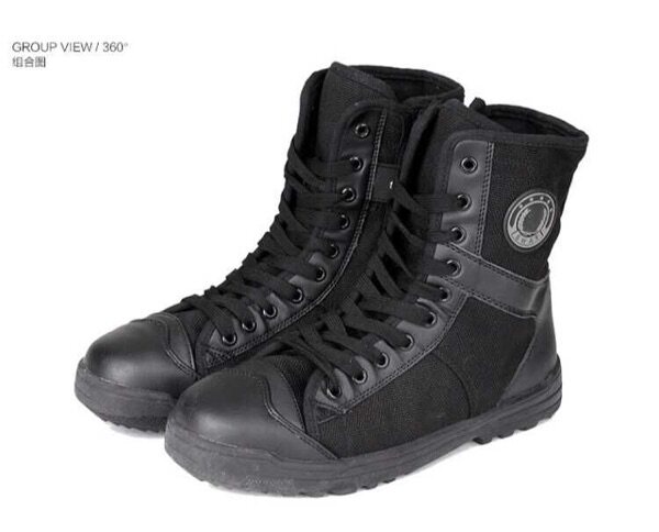 Boots militaires en cuir - porter - Ref 1397614 Image 13