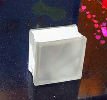 Frosted cloud pattern glass brick 145*145*80 bathroom background partition wall privacy is good 